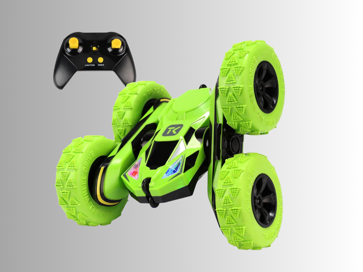 Threeking RC Stunt Cars Remote Control Car Double-Sided Driving 360-degree Flips Rotating Car